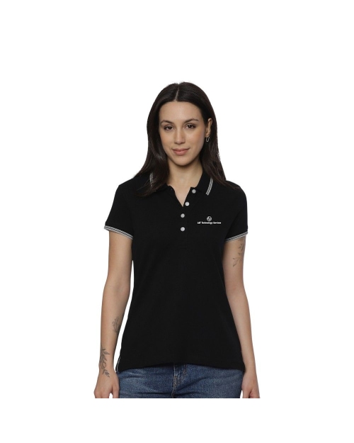Allen Solly Polo T-shirt Women- Black